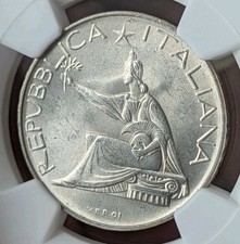 1961 R Italy 500 Lire 500L UNC