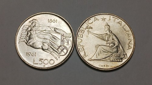 Unc 1961 italy 500 lire - 1x, 1961-r