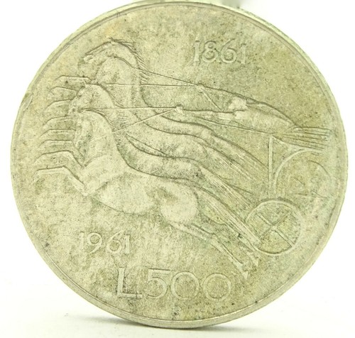 1961 italy 500 lire 1861 - 1961,