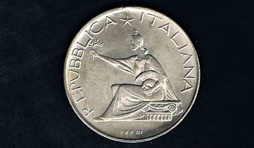 Italy 500 lire 1961 - italy, km#