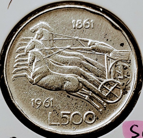 Italy 1961 silver 500 - 1961,