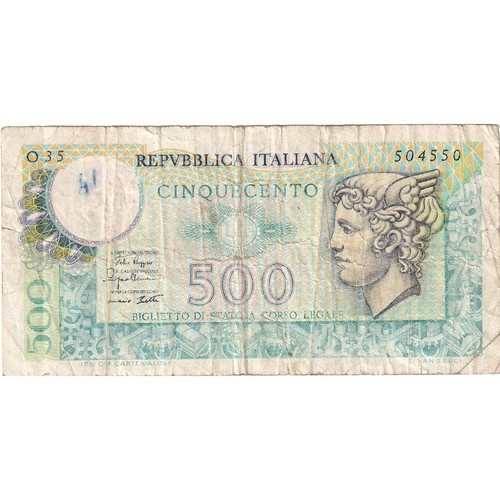 1243236 italy 500 - lire,, vf