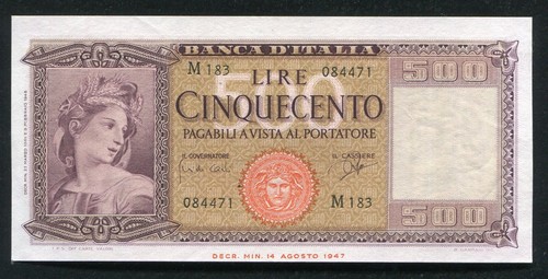 Pick 80b 1961 500 - 500, banca