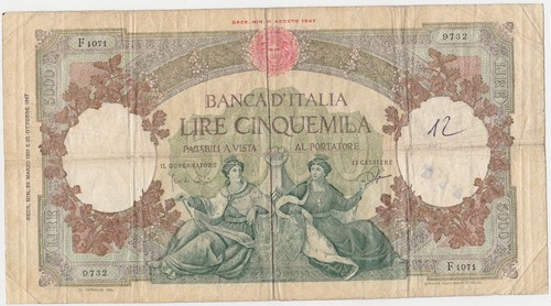 Italia italy 5000 lire - italia,