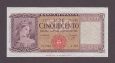 ITALY P.80b-1385  500 LIRE