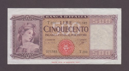 Italy 80b 1385 500 lire - p.80b-1385,